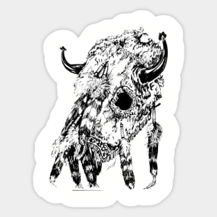 native horse mask Sticker